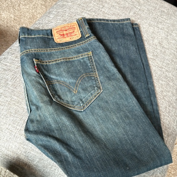 Levis 521 Slim tapered Blue Denim  Zip Fly - Picture 8 of 10
